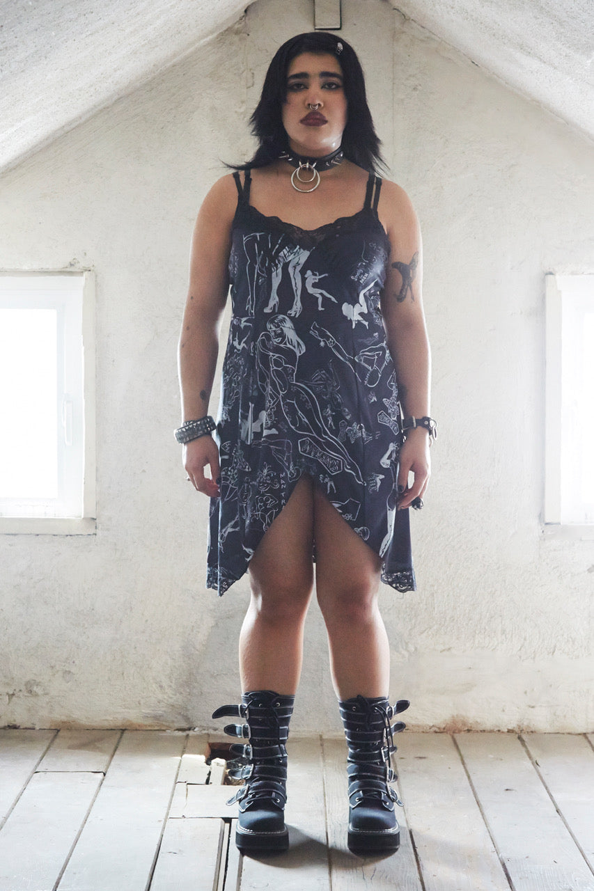 Black B!tch Print Slip 3/5
