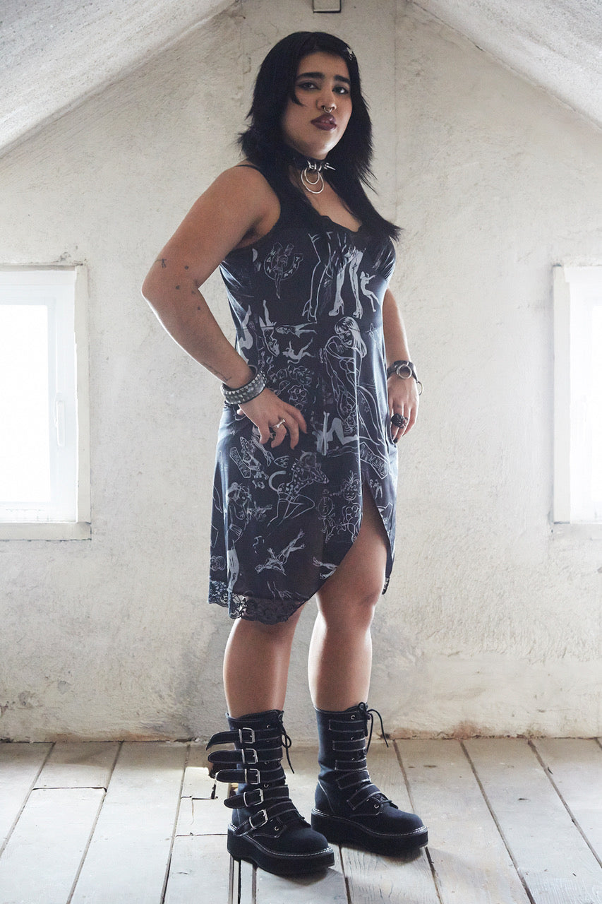 Black B!tch Print Slip 3/5