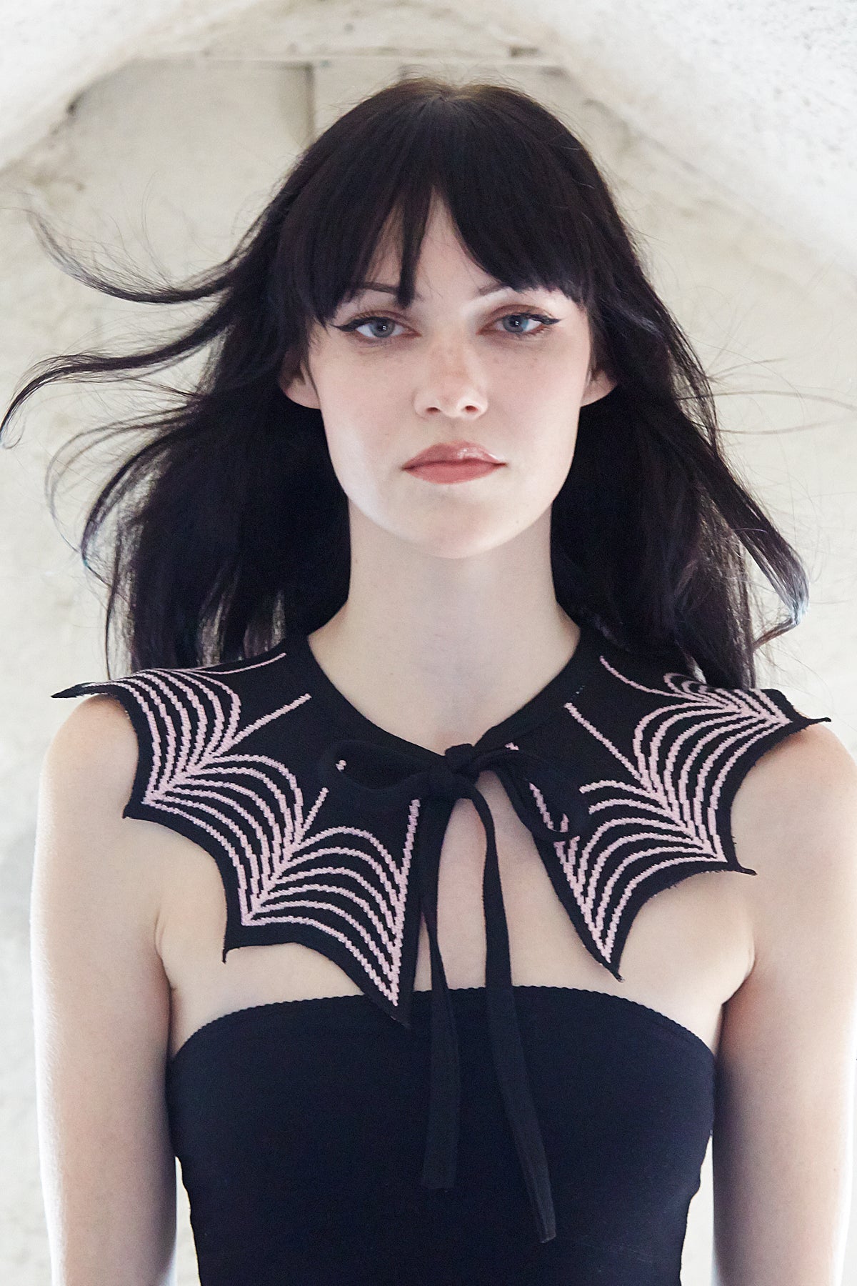 Baby Pink Spiderweb Collar
