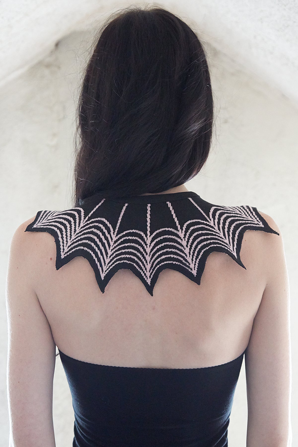 Baby Pink Spiderweb Collar