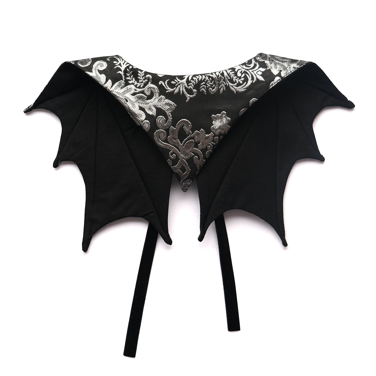 Silver Baroque Bat Collar