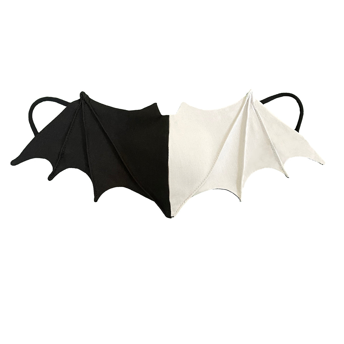 Harlequin Two-Tone Bat Mask