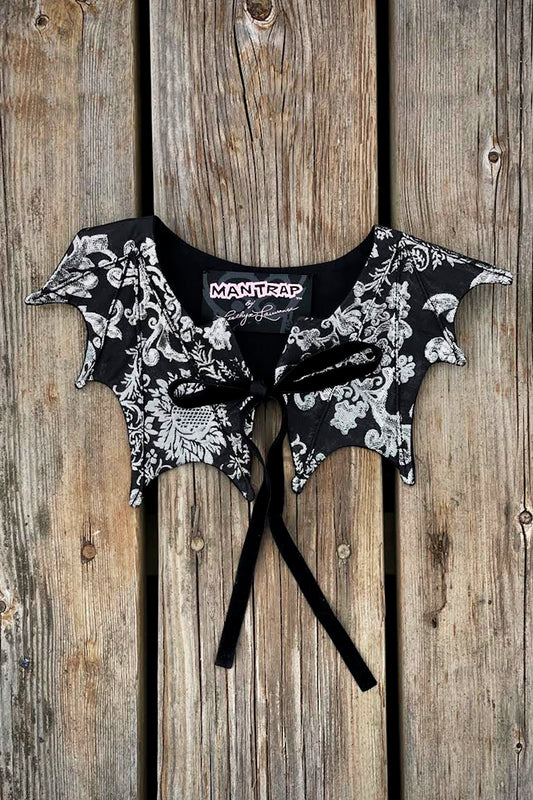 Silver Baroque Bat Collar