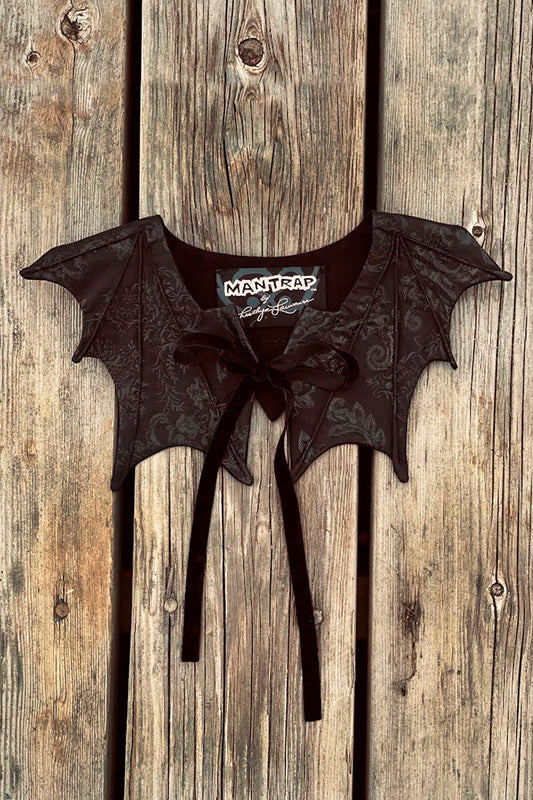 Black Baroque Bat Collar