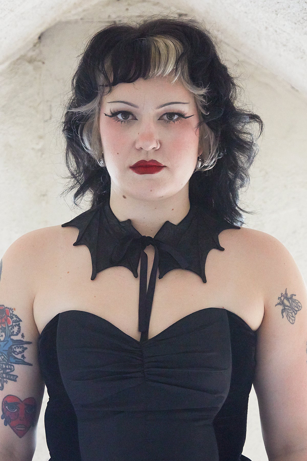 Black Baroque Bat Collar