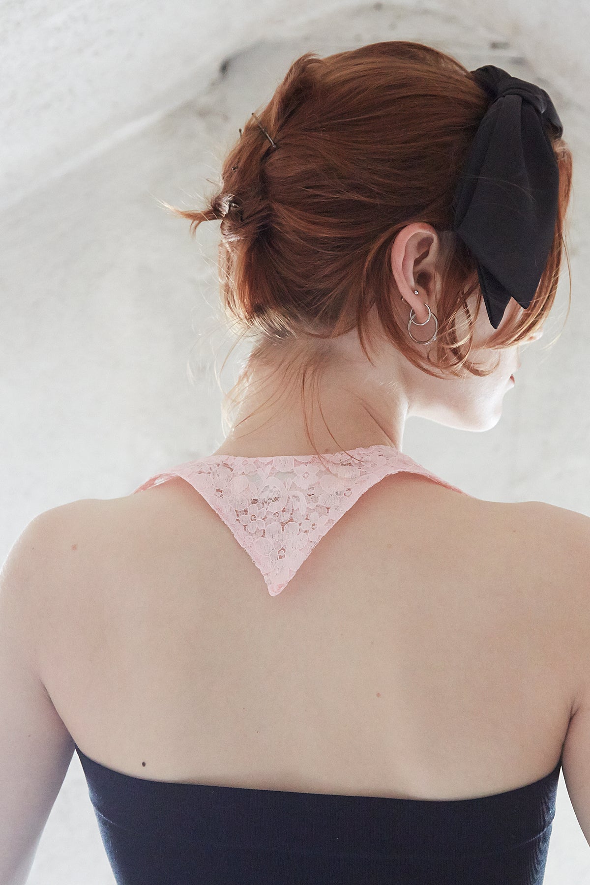 Pink Lace Bat Collar