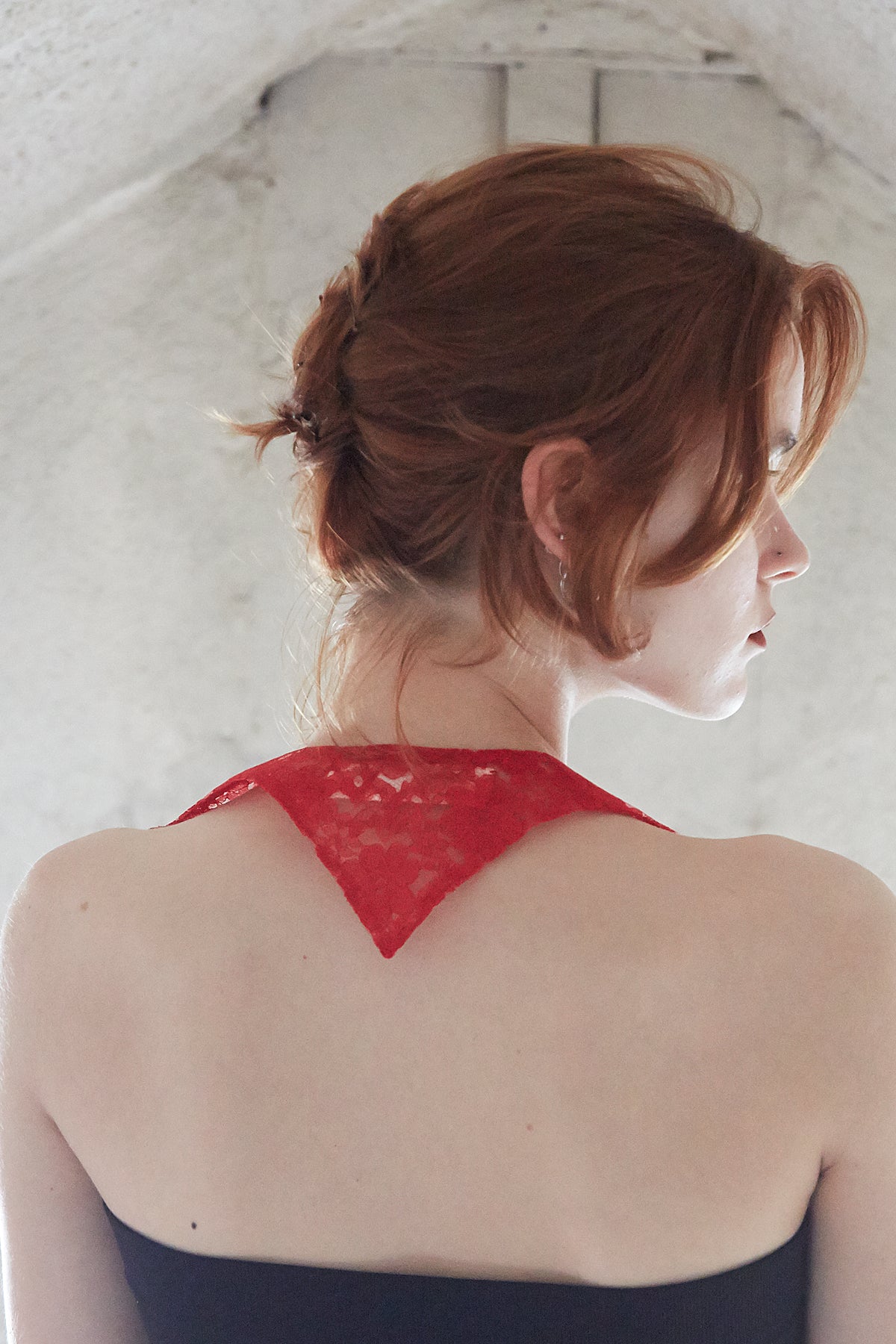 Red Lace Bat Collar