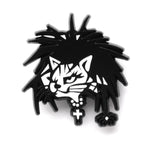 Load image into Gallery viewer, Goth Kitty Pin

