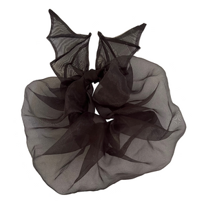 Black Bat Scrunchy